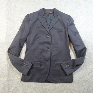 Bally Navy Blue Single-Breasted Blazer